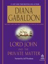 Cover image for Lord John and the Private Matter